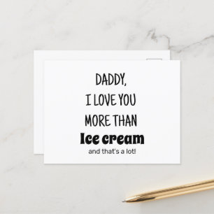 Carte Postale Cadeau de la fête des pères, Cadeau d'anniversaire