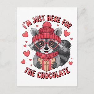 Carte Postale Cadeau de la Saint-Valentin Je suis juste là pou