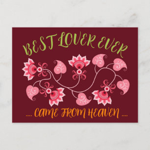Carte Postale Cadeau de la Saint-Valentin pour petite amie, femm