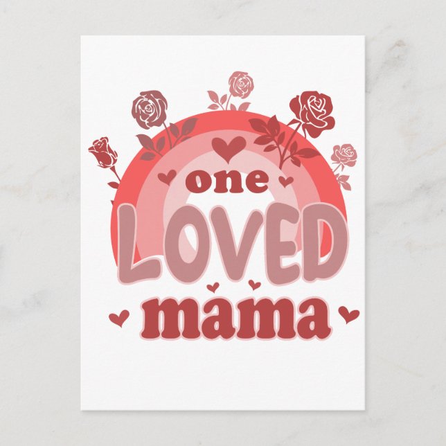 Carte Postale Cadeau de la Saint-Valentin | Une Maman aimée (Devant)