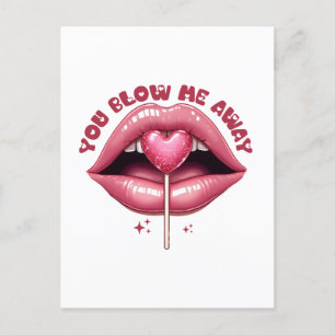 Carte Postale Cadeau de la Saint-Valentin   Vous me soufflez loi
