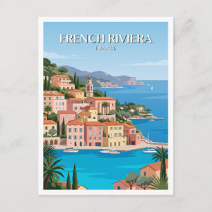 Carte Postale Cadeau de la vieille ville de Villefranche-sur-Mer