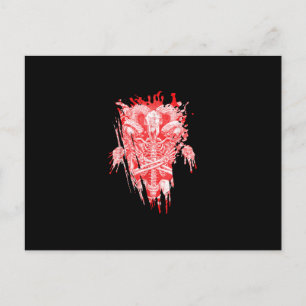 Carte Postale Cadeau de l'Église de Satan Tout Hommage à la Chèv