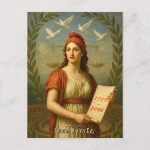 Carte Postale Cadeau de l'événement de la Journée des droits de