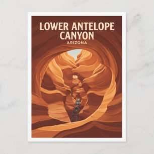 Carte Postale Cadeau de Lower Antelope Canyon Page Arizona