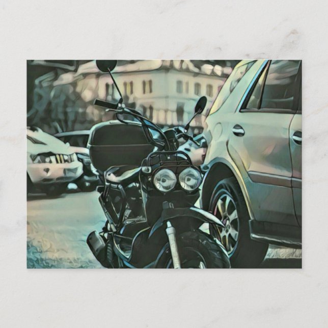 Carte Postale Cadeau de moto vintage (Devant)