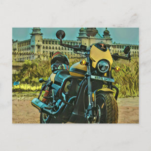 Carte Postale cadeau de moto vintage classique