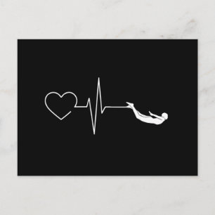 Carte Postale Cadeau de natation Heartbeat pour les nageurs