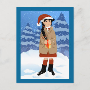 Carte postale cadeau de Noël