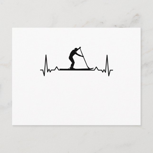 Carte Postale Cadeau de paddle pour les amateurs de planche de p (Devant)