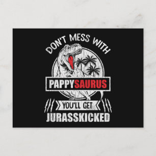 Carte Postale Cadeau de Pappysaurus dinosaure pour grand-père et