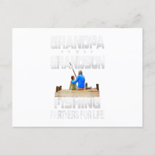 Carte Postale Cadeau de papy vintage pour petit-fils partenaires