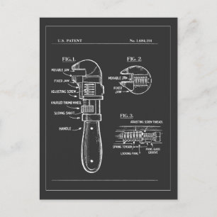 Carte Postale Cadeau de plan de clé à écrou