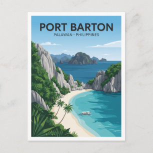 Carte Postale Cadeau de Port Barton Philippines