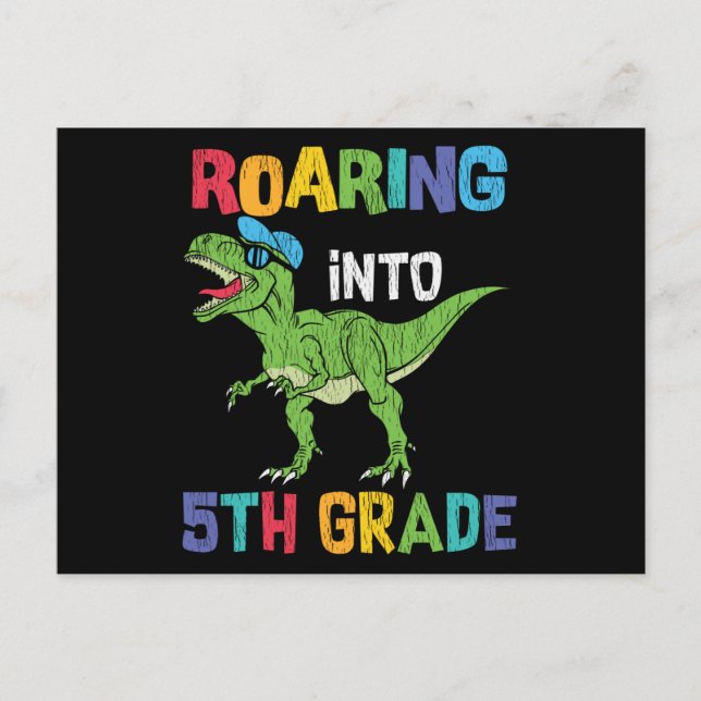 Carte Postale Cadeau de première journée d'école pour un élève d (Devant)