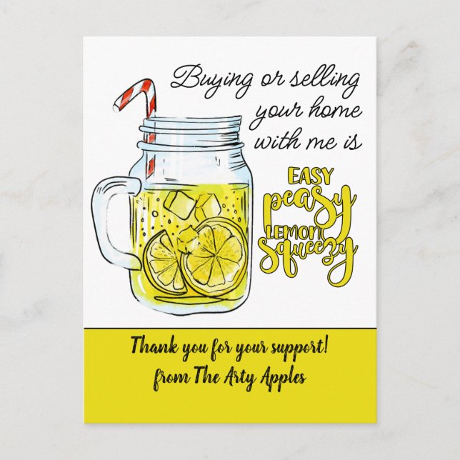 Carte Postale cadeau de remerciement au personnel bénévole recom (Devant)