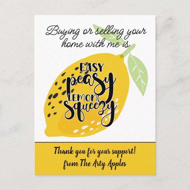 Carte Postale cadeau de remerciement bénévole marketing à distri (Devant)