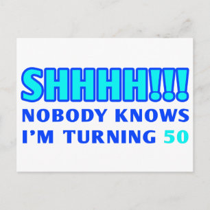 Carte Postale Cadeau de sac de 50 ans