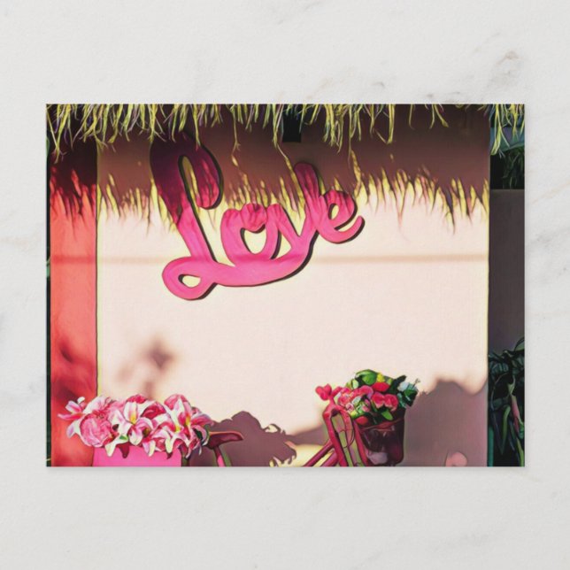 Carte Postale Cadeau de Saint-Valentin pour motards (Devant)