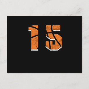 Carte Postale Cadeau de sport pour les 15 ans de Basketball