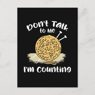 Carte Postale Cadeau de Tricot de crochet