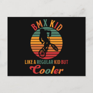 Carte Postale Cadeau de vélo BMX Kid comme un enfant régulier ma
