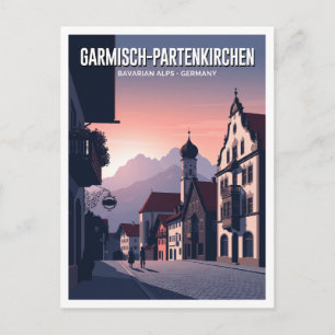Carte Postale Cadeau de voyage à Garmisch-Partenkirchen en Allem