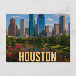 Carte Postale Cadeau de voyage à Houston Texas Parc