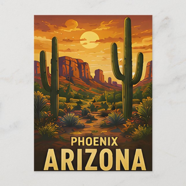 Carte Postale Cadeau de voyage à Phoenix Arizona (Devant)