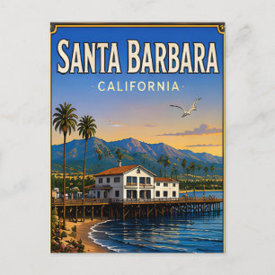 Carte Postale Cadeau de voyage à Santa Barbara Californie