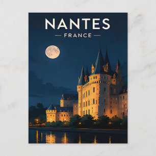 Carte Postale Cadeau de voyage au bord de la Loire à Nantes Fran