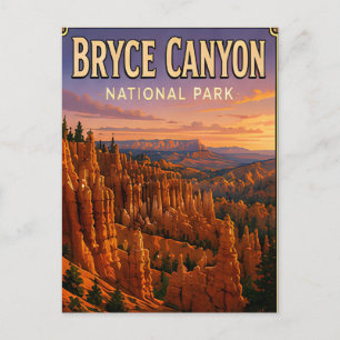 Carte Postale Cadeau de voyage Bryce Canyon Utah Hoodoos