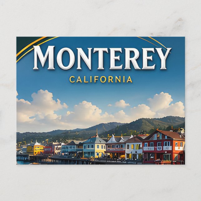 Carte Postale Cadeau de voyage côtier de la rangée de conserveri (Devant)