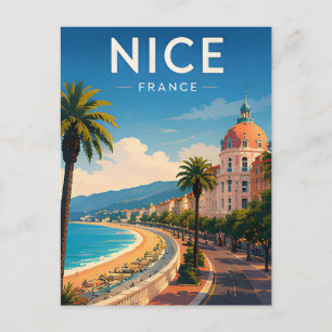 Carte Postale Cadeau de voyage de Nice Côte d'Azur Riviera côtiè