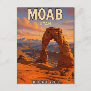 Carte Postale Cadeau de voyage délicat Moab Utah