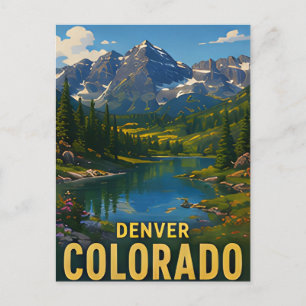 Carte Postale Cadeau de voyage Denver Colorado