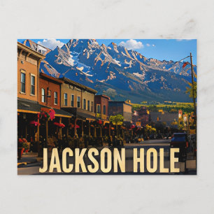 Carte Postale Cadeau de voyage Jackson Hole Wyoming Grand Teton
