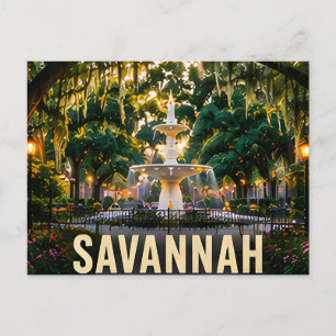 Carte Postale Cadeau de voyage pour le jardin historique de Sava