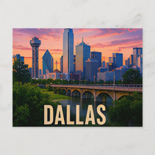 Carte Postale Cadeau de voyage pour le pont de Dallas Texas