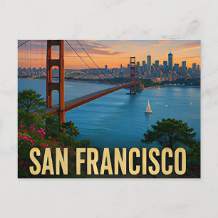 Carte Postale Cadeau de voyage San Francisco Californie Golden G