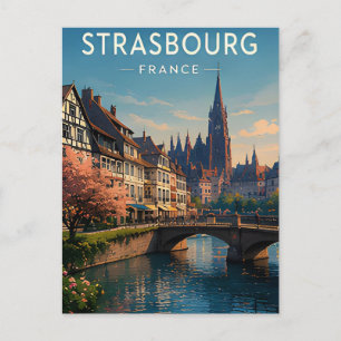 Carte Postale Cadeau de voyage Strasbourg France