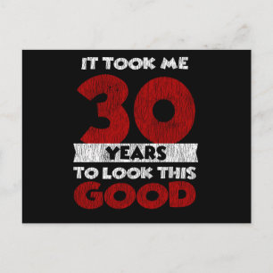 Carte Postale Cadeau drôle d'anniversaire 30 ans Vintage