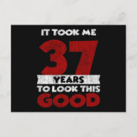 Cadeau drôle d'anniversaire 37 ans vintage