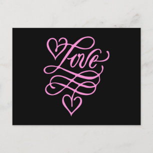 Carte Postale Cadeau drôle de Saint-Valentin d'amour de cœur rom