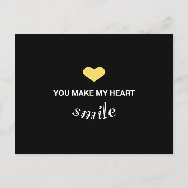 Carte Postale Cadeau drôle de Saint-Valentin romantique d'amour  (Devant)