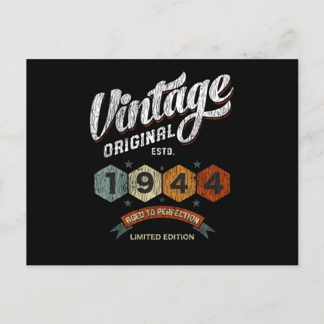 Carte Postale Cadeau drôle pour 81 ans 1944 Cadeau d'anniversair (Devant)