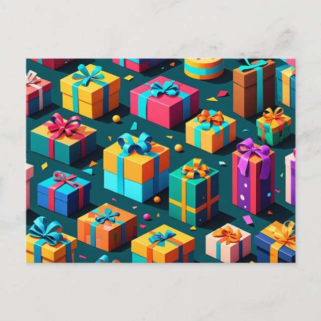 Carte Postale Cadeau Enveloppé délice (Devant)