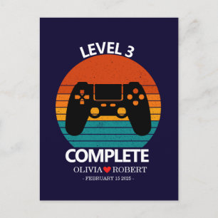 Carte Postale Cadeau personnalisé de 3e anniversaire de mariage 