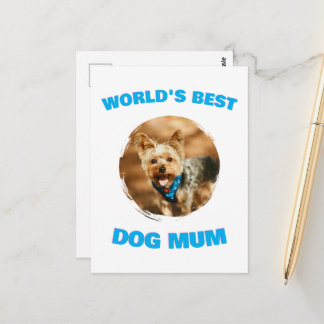 Carte Postale Cadeau personnalisé minimal meilleur chien chat ma