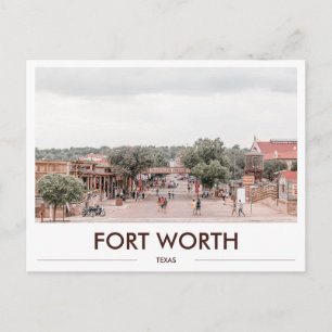 Carte Postale Cadeau photo Fort Worth Stockyards Texas